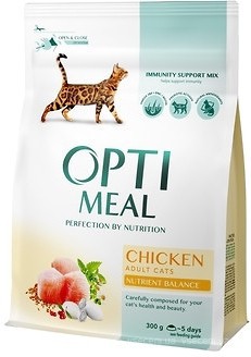 Фото Optimeal For Adult Cats Chicken 300 г
