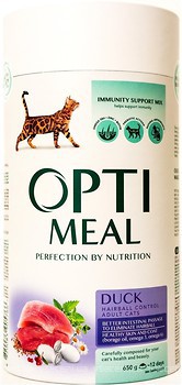 Фото Optimeal For Adult Cats Hairball Control Duck 300 г