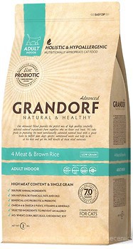 Фото Grandorf Adult Indoor 4 Meat & Brown Rice 2 кг