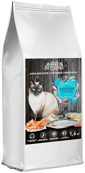 Фото Home Food Сухий корм для дорослих кішок Морський коктейль 1.6 кг