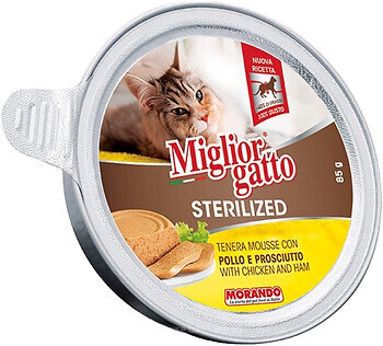 Фото Morando Migliorgatto Sterilized Chicken and Ham 85 г