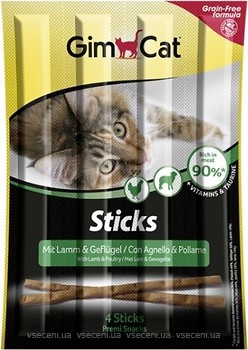 Фото GimCat Sticks Lamb and Poultry 4 шт. (420523)