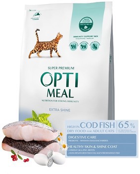Фото Optimeal For Adult Cats With Cod Fish 4 кг