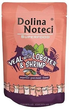 Фото Dolina Noteci Premium Cat Superfood Veal with Lobster and Shrimp 85 г