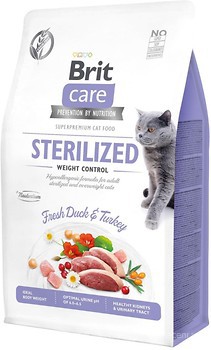 Фото Brit Care Cat GF Sterilized Weight Control 2 кг