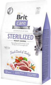 Фото Brit Care Cat GF Sterilized Weight Control 400 г