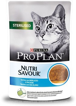 Фото Purina Pro Plan Sterilised Nutrisavour Cod 85 г