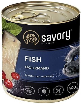 Фото Savory Adult Cat Gourmand Fish 400 г