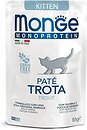 Фото Monge Monoprotein Kitten Pouch Trout 85 г