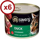 Фото Savory Adult Cat Gourmand Duck 6x200 г