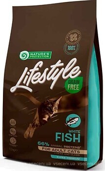 Фото Nature's Protection Lifestyle Grain Free White Fish Adult Cat 7 кг