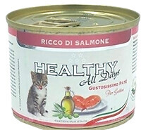 Фото Healthy All days Kitten Pate Rich With Salmon 200 г