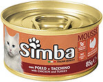 Фото Monge Simba Mousse Chicken and Turkey 85 г