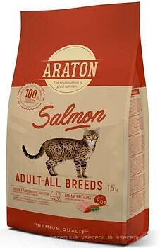 Фото Araton Adult All Breeds with Salmon 1.5 кг