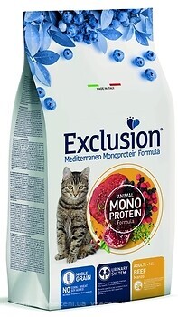 Фото Exclusion Noble Grain Cat Adult Beef 1.5 кг