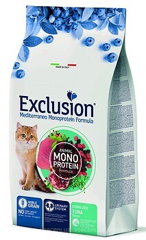Фото Exclusion Noble Grain Cat Sterilized Tuna 1.5 кг