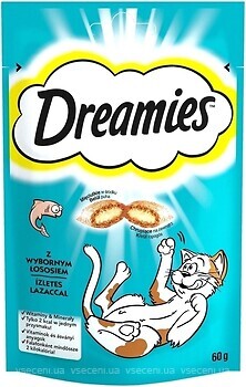 Фото Dreamies Ласощі для кішок з лососем 6x60 г