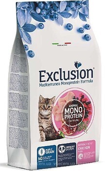 Фото Exclusion Noble Grain Cat Kitten Chicken 12 кг