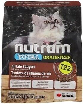 Фото Nutram Total Grain-Free T22 Turkey & Chiken 340 г