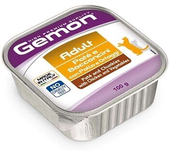 Фото Gemon Adult Pate & Chunkies with Chicken and Vegetables 100 г