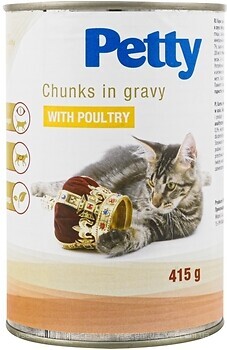 Фото Petty Chunks in Gravy With Poultry 415 г