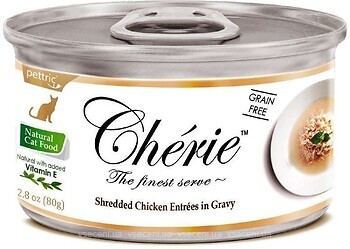 Фото Cherie Cat Shredded Chicken Entrees in Gravy 80 г