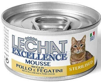 Фото Monge LeChat Excellence Adult Sterilised Rich in Chicken and Livers 85 г