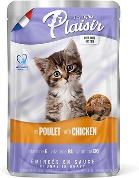 Фото Les Repas Plaisir Kitten With Chicken in Gravy 100 г