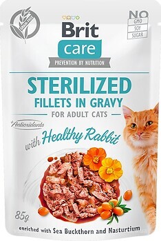 Фото Brit Care Cat Sterilized Healthy Rabbit 85 г