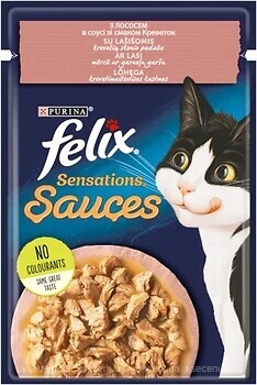 Фото Felix Fantastic Sensations Sauces з креветками гриль 85 г