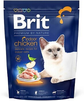 Фото Brit Premium by Nature Cat Indoor Chicken 800 г