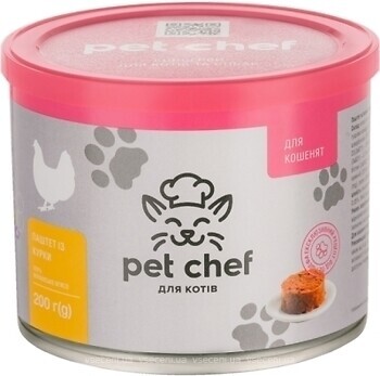 Фото Pet Chef Паштет для котят с курицей 200 г