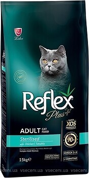 Фото Reflex Plus Adult Cat Sterilised Chicken 15 кг