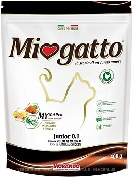 Фото Morando Miogatto Junior 0.1 Chicken 400 г