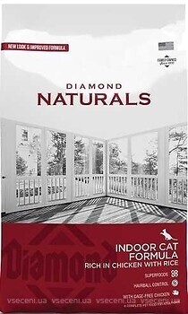 Фото Diamond Naturals Indoor Cat Chicken & Rice 3 кг