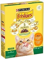 Фото Friskies Сухий корм Indoor Cats з куркою, індичкою і овочами 10x270 г