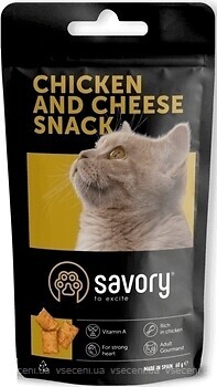 Фото Savory Cats Snacks Pillows Gourmand with Chicken & Cheese 60 г (31461)
