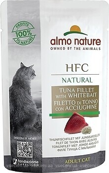 Фото Almo Nature HFC Adult Cat Natural Tuna Fillet with Whitebait 55 г