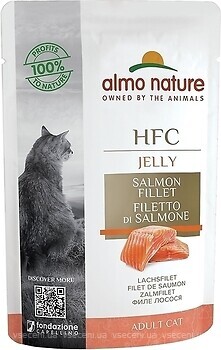 Фото Almo Nature HFC Adult Cat Jelly Salmon Fillet 55 г