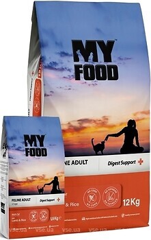 Фото My Food Cat Food With Lamb & Rice Digest Support 12 кг