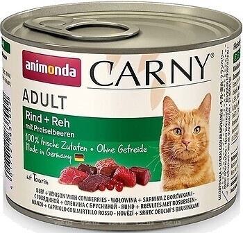 Фото Animonda Carny Rind+Reh 6x200 г