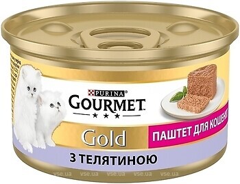 Фото Gourmet Gold Паштет для кошенят з телятиною 12x85 г
