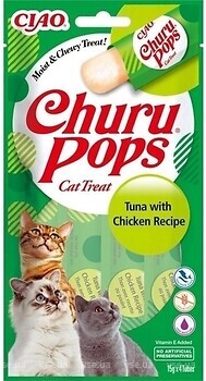 Фото Inaba Churu Pops Tuna with Chicken Recipe 60 г