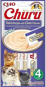 Фото Inaba Churu Puree Tuna Recipe with Clam Flavor 4x14 г