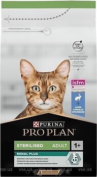 Фото Purina Pro Plan Sterilised Adult Renal Plus Rabbit 1.5 кг