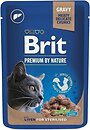Фото Brit Premium Cat Pouches Sterilised Chunks in Gravy with Liver 100 г