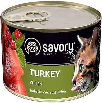Фото Savory Kitten Cat Gourmand Turkey 4x200 г