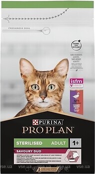 Фото Purina Pro Plan Sterilised Adult Savoury Duo Duck and Liver 1.5 кг