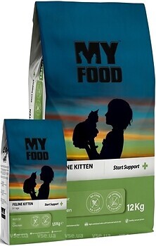 Фото My Food Kitten Cat Food With Chicken Start Support 1.5 кг