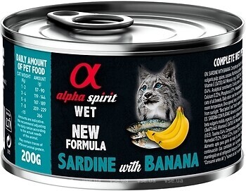 Фото Alpha Spirit Adult Sardine with Banana 200 г